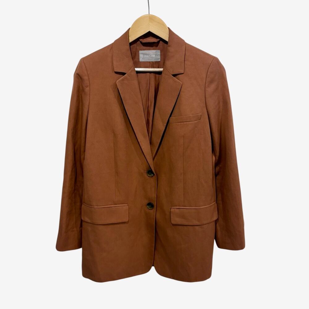 Everlane The Cotton-Linen Blazer in Soft Rust Oversized Women's 2